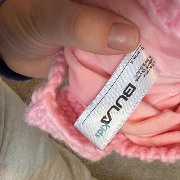 Bula Kids Striped Knit Toque with Pom Poms and Tie Fleece Lined - Picture 8 of 10